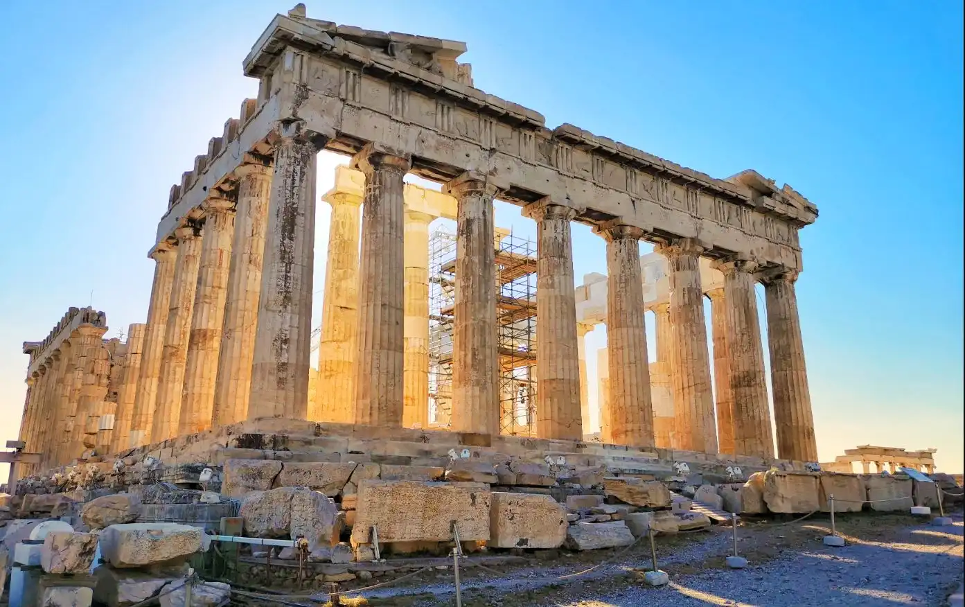 Parthenon atop Acropolis Athens